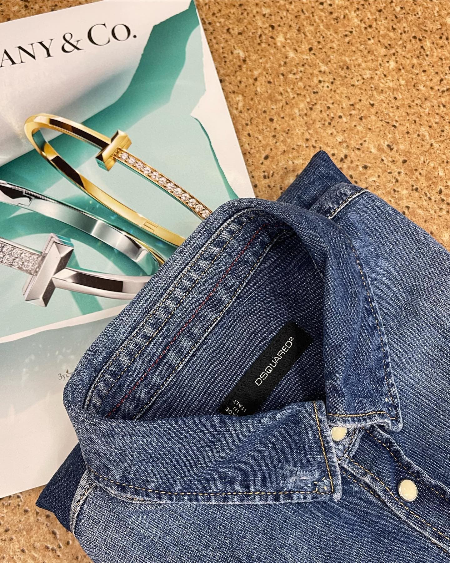 Классная джинсовая рубашка DSQUARED 💙