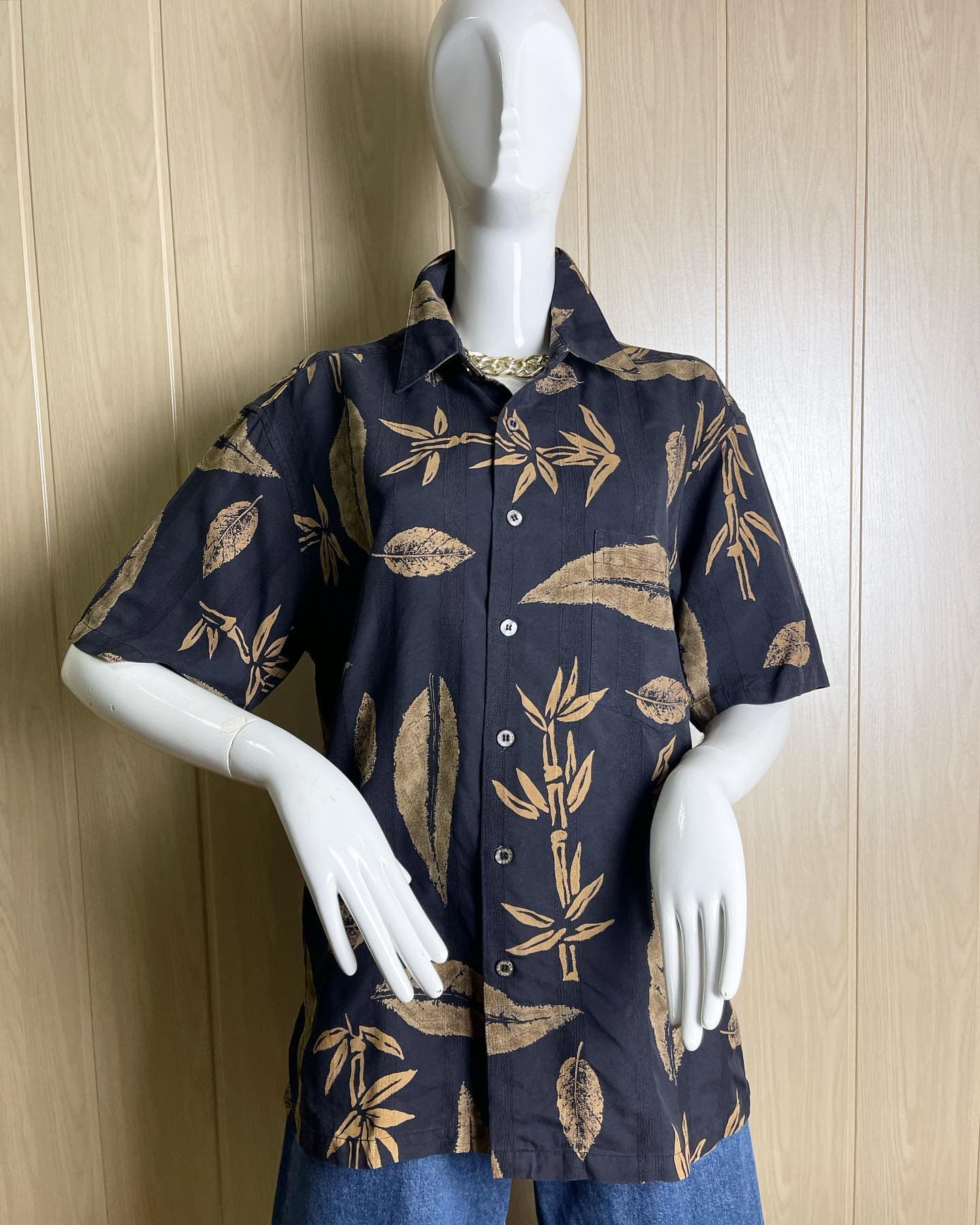 Винтажная шёлковая рубашка 🌚🍂🌾